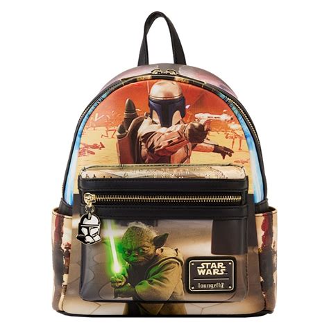 insolated attack of the clones bag|Star Wars Attack of the Clones Scene Loungefly Backpack Bag .